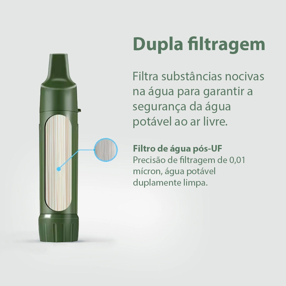 Filtro de agua portátil Filterwell con adaptador de 28/30 mm