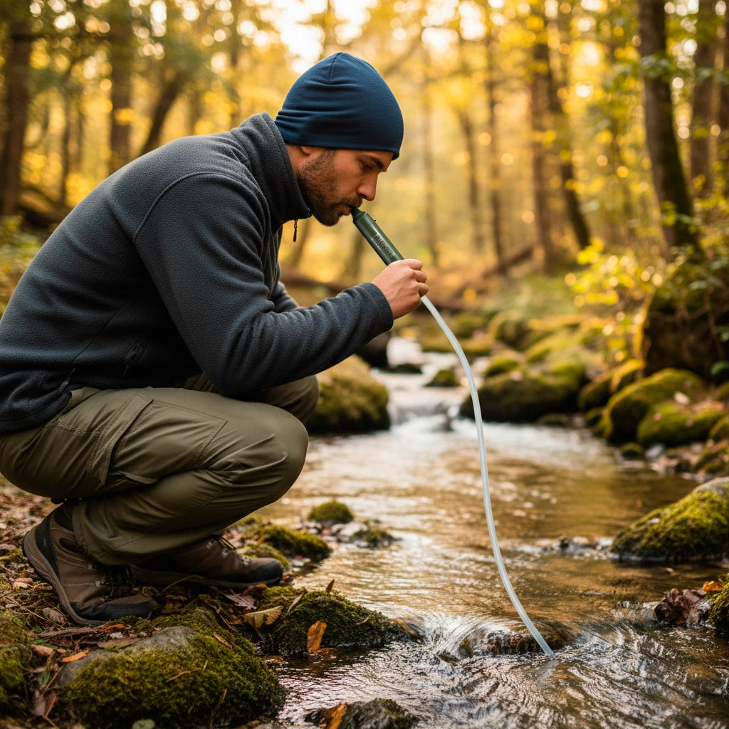 Filtro de agua portátil Filterwell con adaptador de 28/30 mm