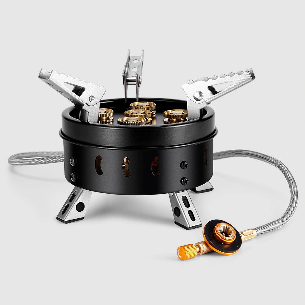 Estufa portátil de alta potencia de 11000 W, plegable y resistente al viento