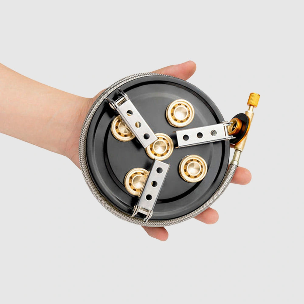 Estufa portátil de alta potencia de 11000 W, plegable y resistente al viento