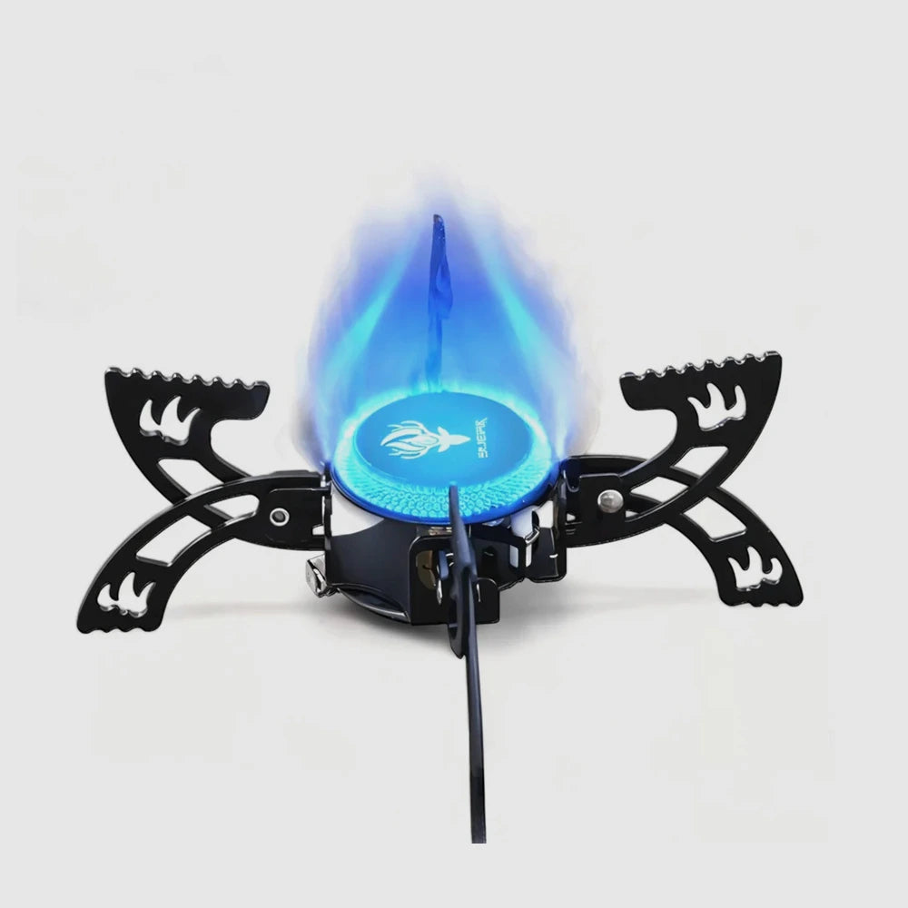 Estufa de camping portátil UFO de 3800 W, plegable y de alta potencia