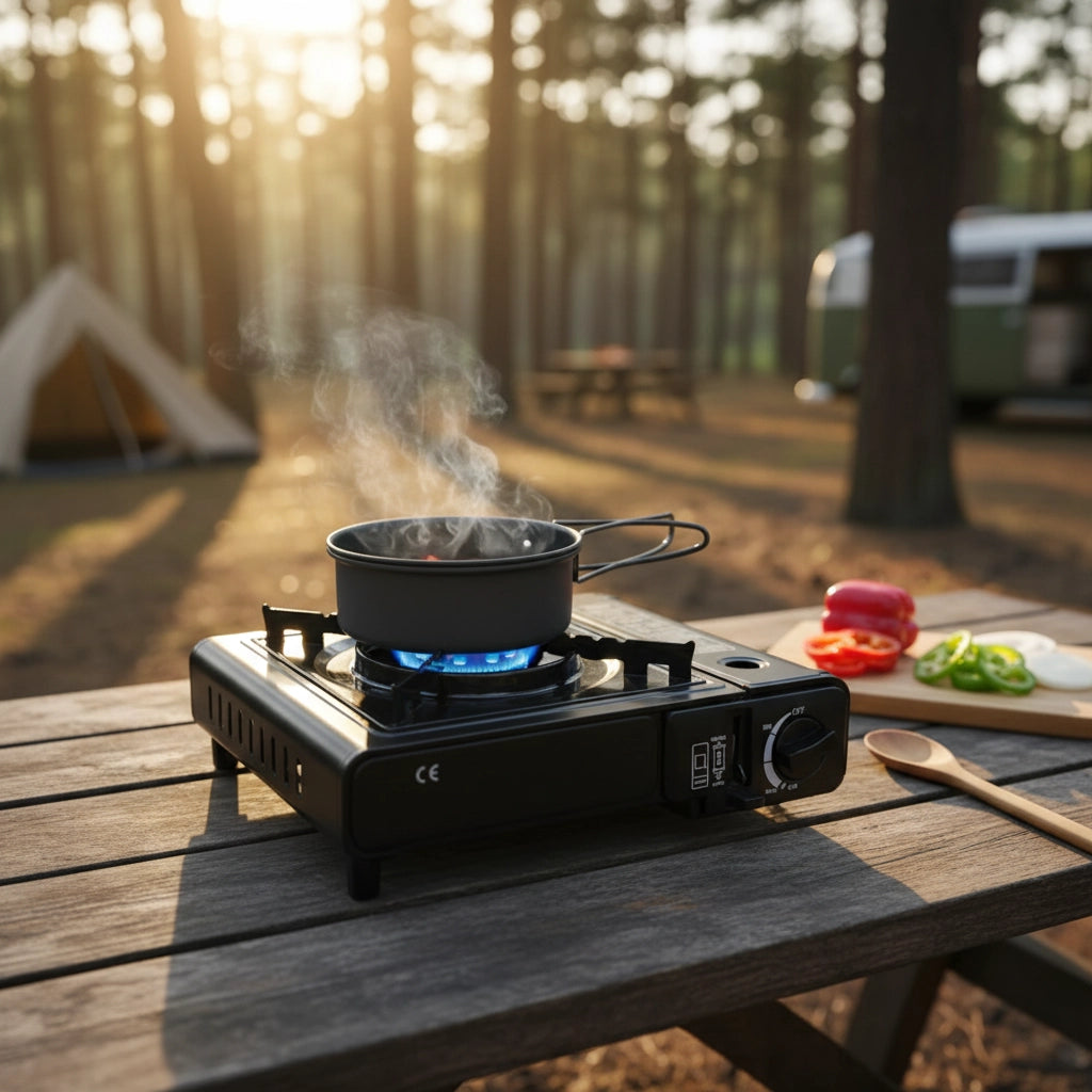 Hornillo Portátil a Gas con sistema de seguridad automático