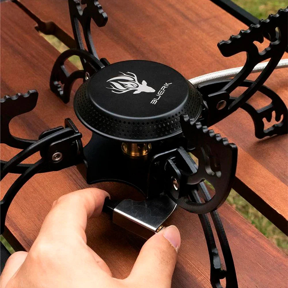 Estufa de camping portátil UFO de 3800 W, plegable y de alta potencia