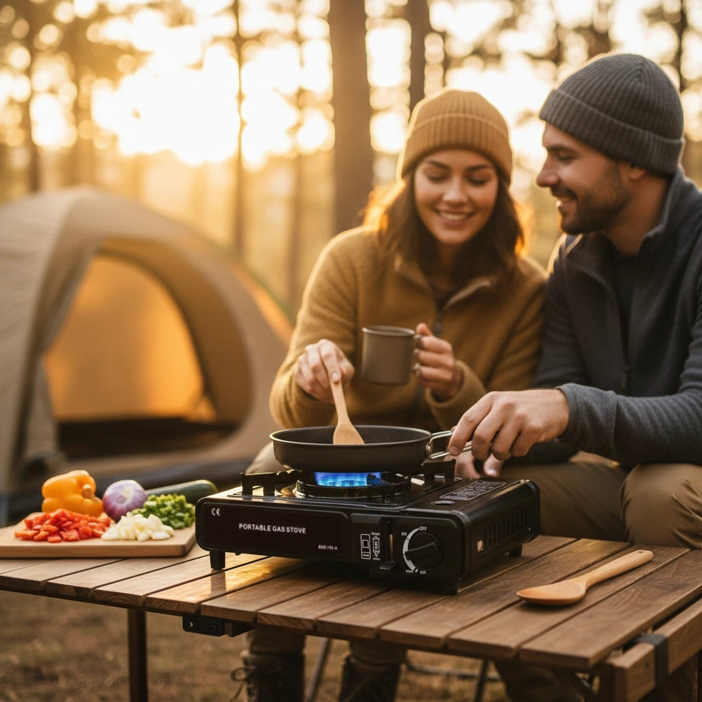 Hornillo Portátil a Gas con sistema de seguridad automático