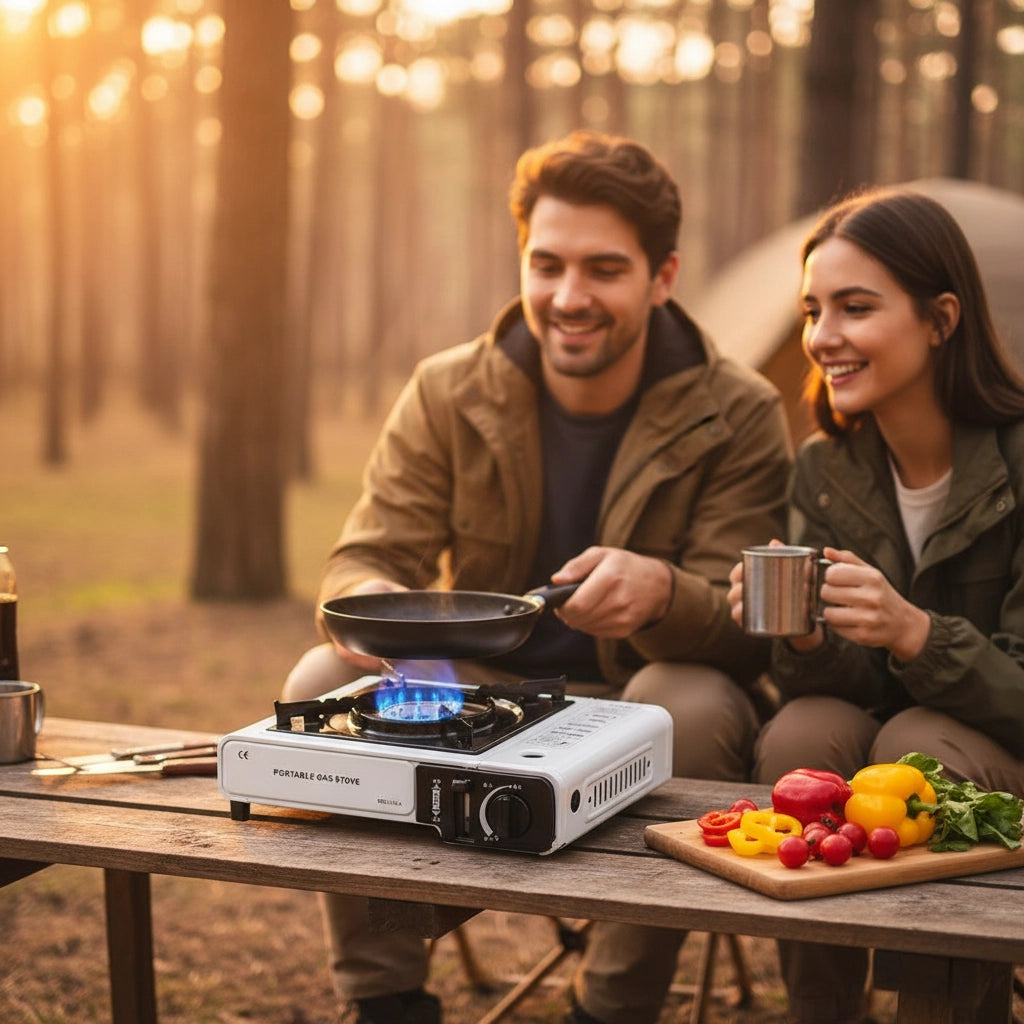 Hornillo Portátil a Gas con sistema de seguridad automático