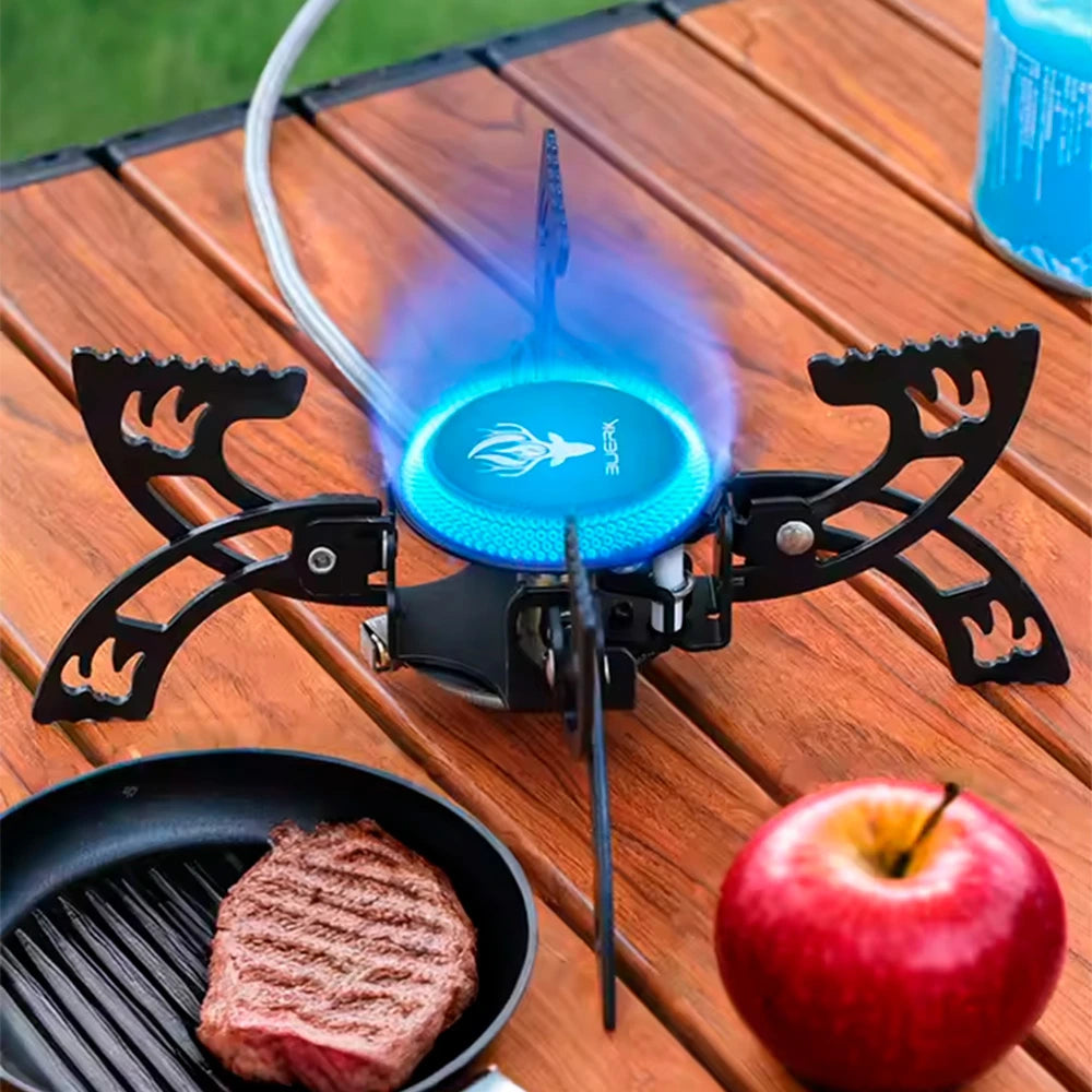 Estufa de camping portátil UFO de 3800 W, plegable y de alta potencia