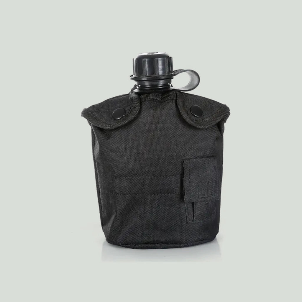 Cantimplora militar de 1L con taza de aluminio y funda térmica