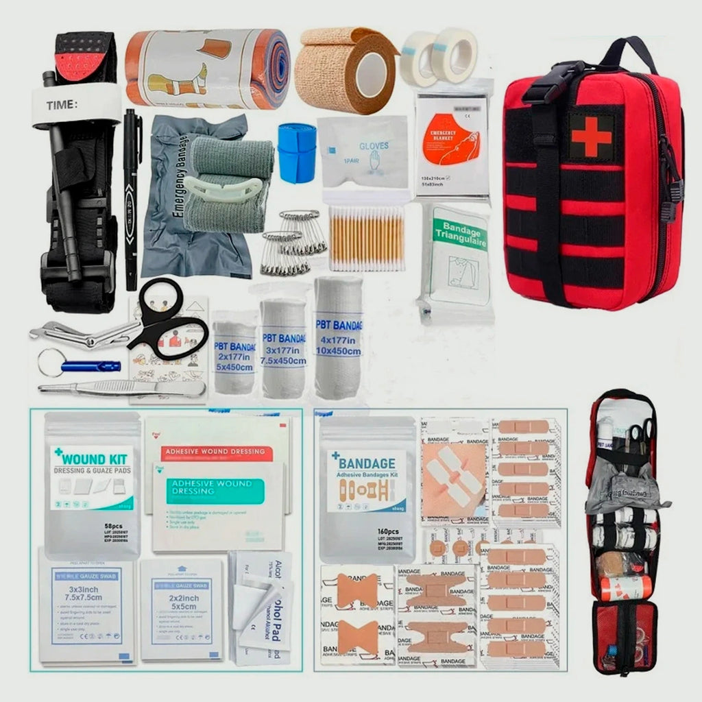 Estuche de primeros auxilios con diseño profesional, 363 piezas