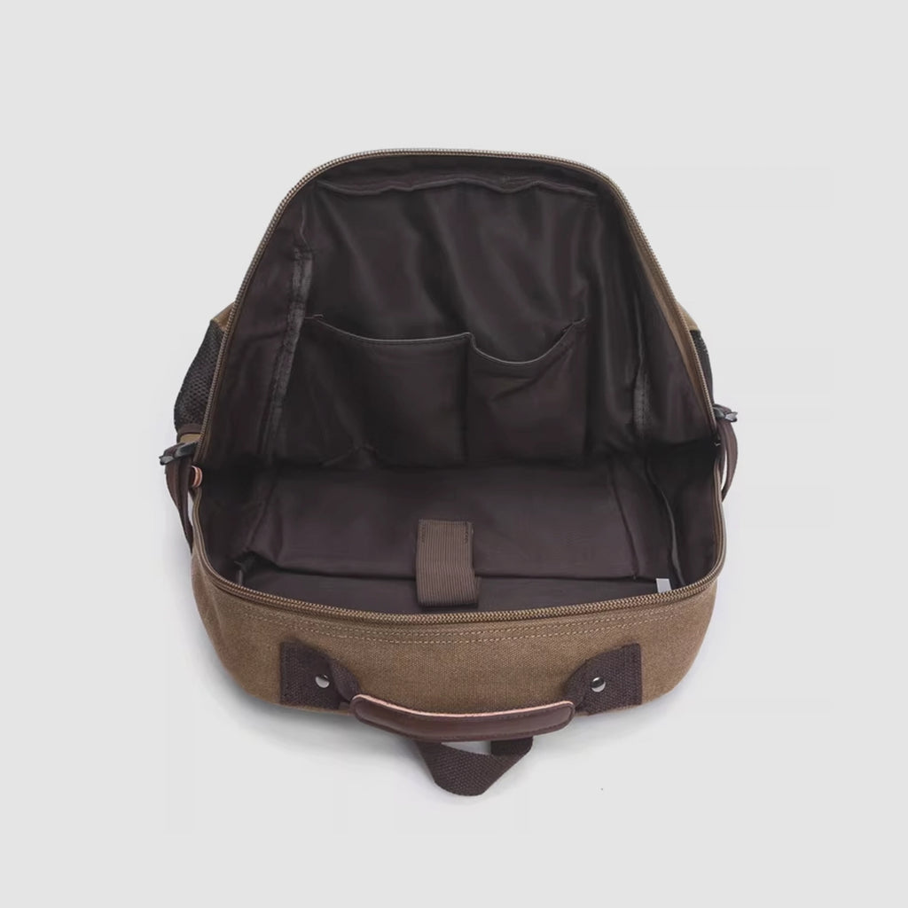 Mochila de Lona Reforzada 35L — Ideal para Kit de Emergencia 72h y Uso Diario