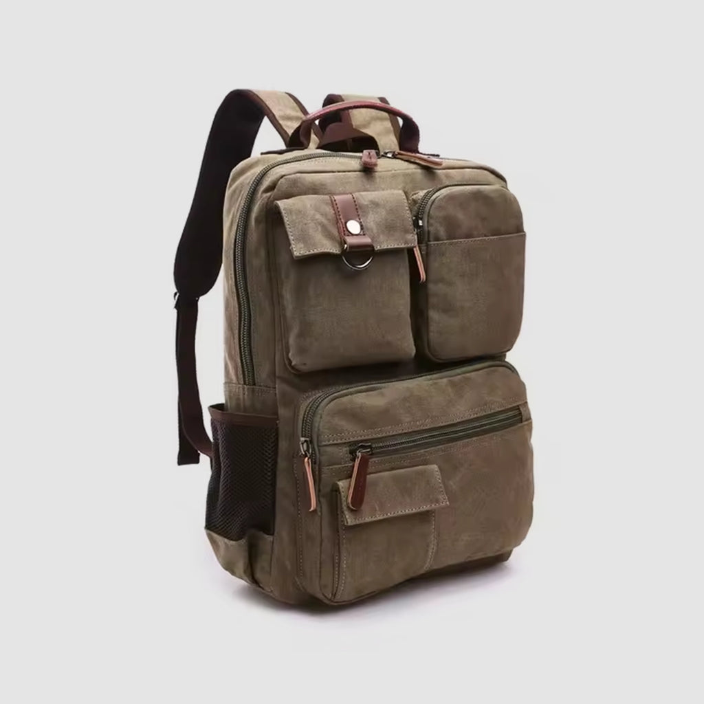 Mochila de Lona Reforzada 35L — Ideal para Kit de Emergencia 72h y Uso Diario