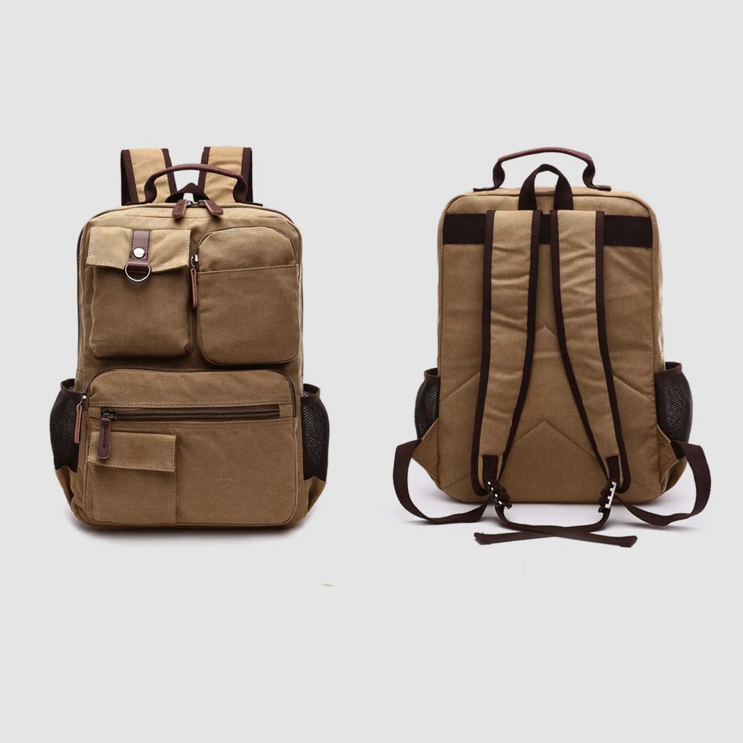 Mochila de Lona Reforzada 35L — Ideal para Kit de Emergencia 72h y Uso Diario