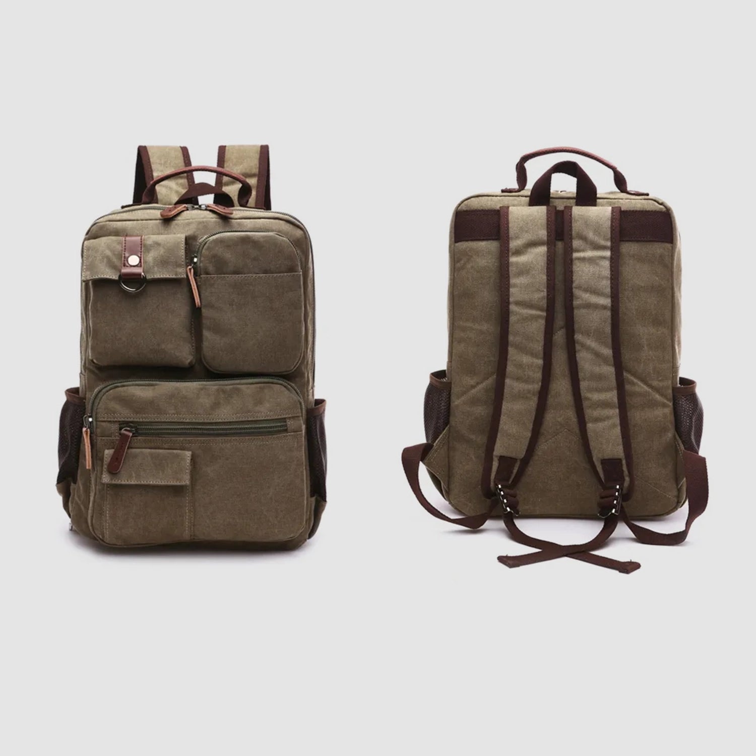 Mochila de Lona Reforzada 35L — Ideal para Kit de Emergencia 72h y Uso Diario