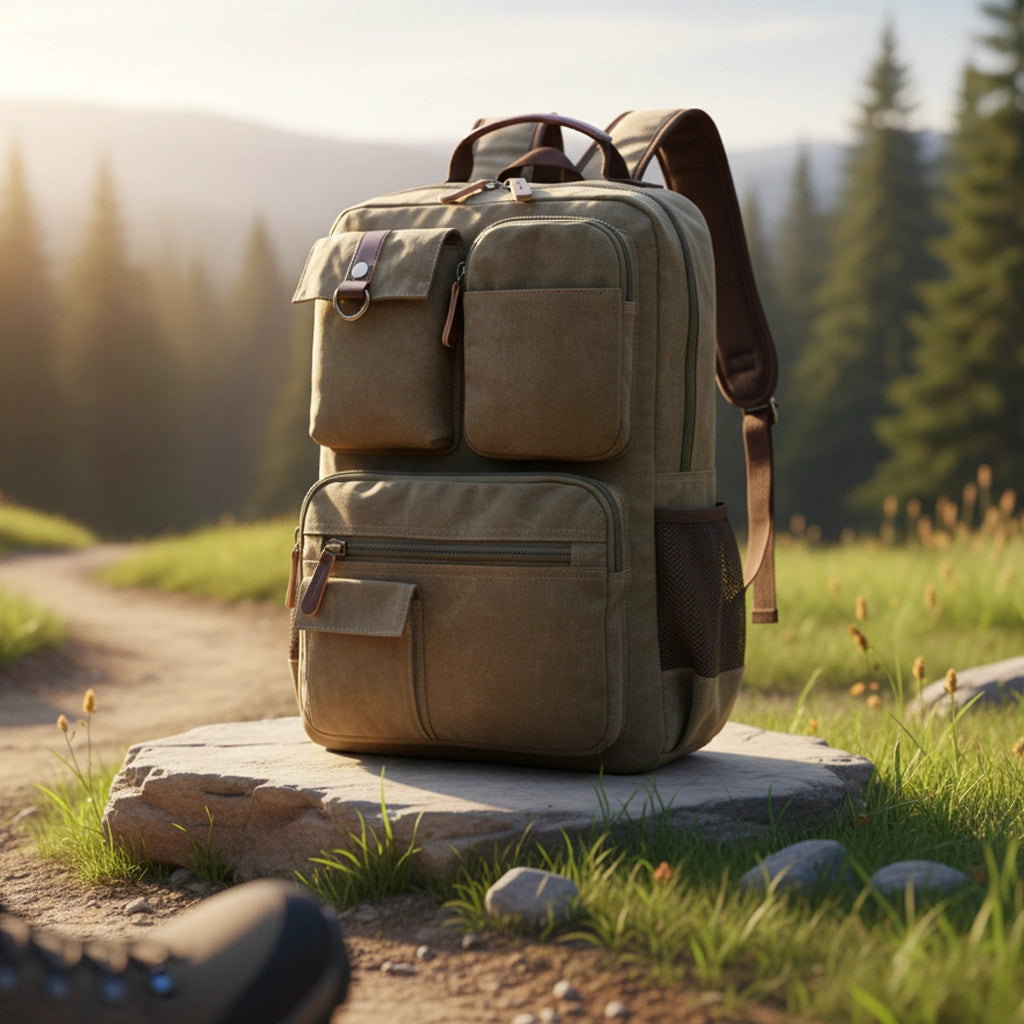 Mochila de Lona Reforzada 35L — Ideal para Kit de Emergencia 72h y Uso Diario