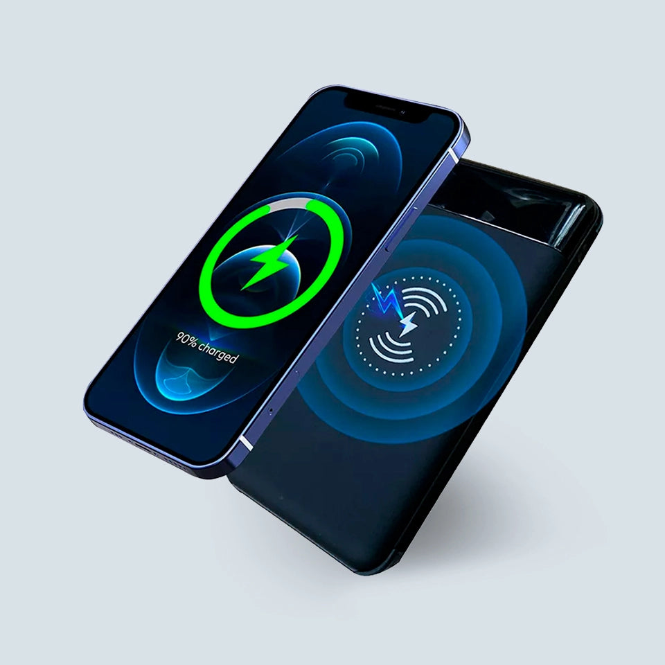 Banco de energía solar inalámbrico de 12000 mAh con hasta 6 paneles solares