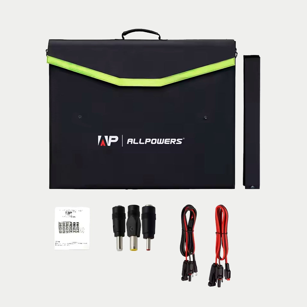 Panel solar portátil y plegable ALLPOWERS de 100 W - Alta eficiencia