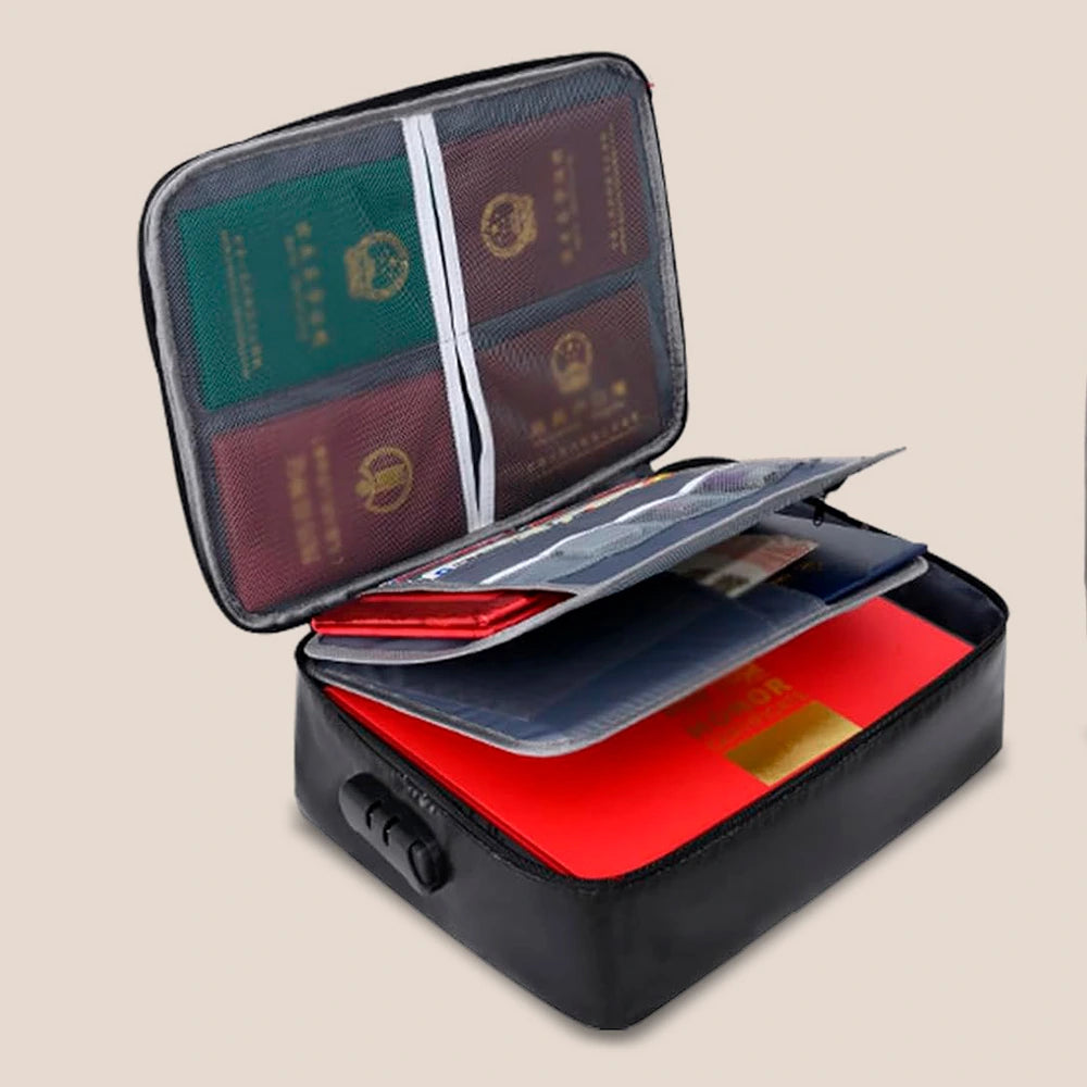 Bolsa de seguridad ignífugo e impermeable para documentos